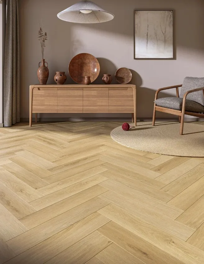 My Step Aqua Herringbone Cork EWH-7136 Каменно-полимерные полы с пробковой подложкой 1мм