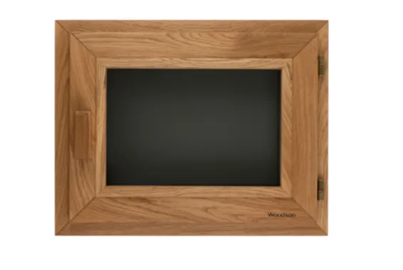 Окно Woodson PRO 50*40, стекло GREY дуб, правое