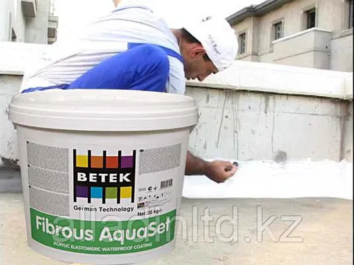 Гидроизоляция с фиброволокном - 20 кг FIBROUS AQUASET