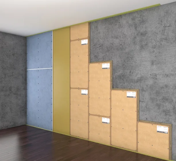 Бескаркасная система звукоизоляции стен «Слим Премиум»