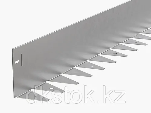 Металлический бордюр Zn 1200*120*70*1,5 компл. (высота 12 см + заклепка)