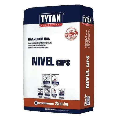 Гипсовый наливной пол TYTAN NIVEL GIPS