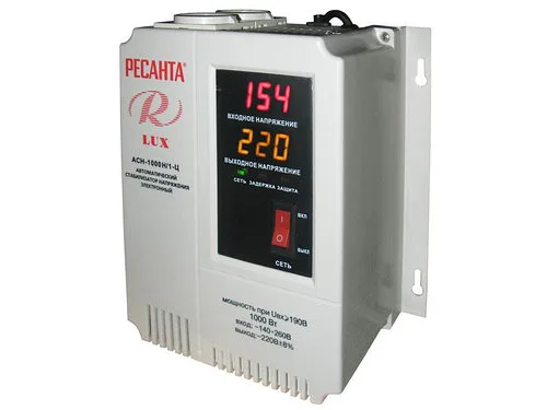 Стабилизатор напряжения серии LUX РЕСАНТА АСН-1000Н/1-Ц