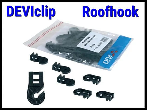 Крепление кабеля на металлической кровле Deviclip Roofhook (В упаковке: 25 шт.)