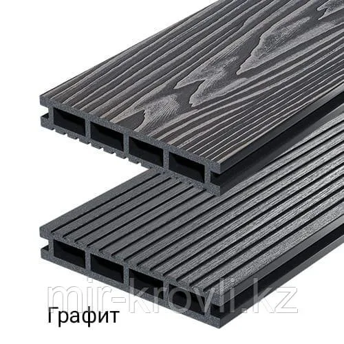 Террасная доска Altay Decking 140х20х3000 мм (Графит)