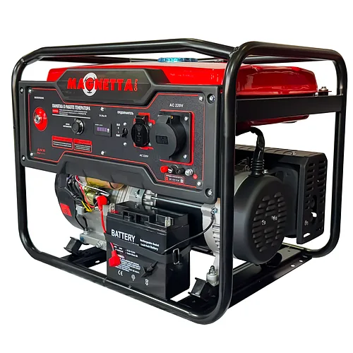 Бензиновый генератор Magnetta GFE-A8000, 6 кВт, 220 В