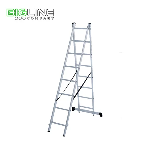 Лестница NV 1220 алюминиевая двухсекционная, 2*8 перекладин