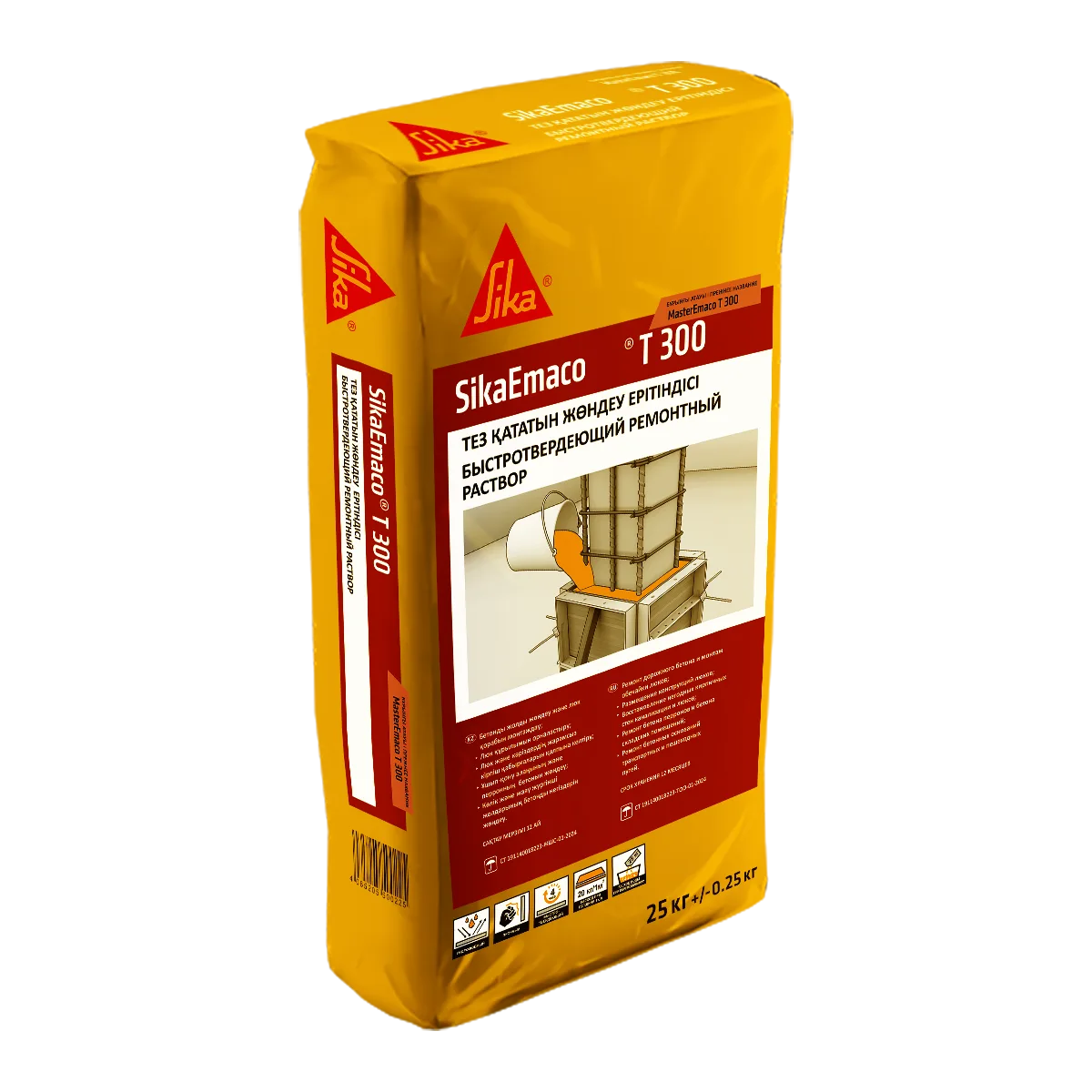 Ремонтный раствор быстротвердеющий SikaEmaco T 300 (EMACO T 300) 25 кг