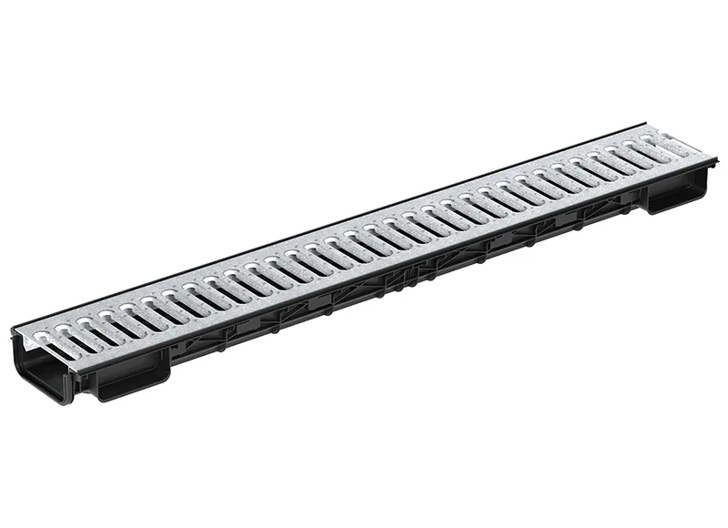 Лоток Ecoteck Lite 100h56 с решеткой стальной, кл. А15