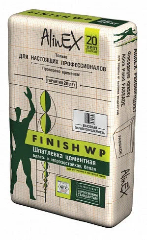 Шпатлевка водостойкая "FINISH WP" 25 кг