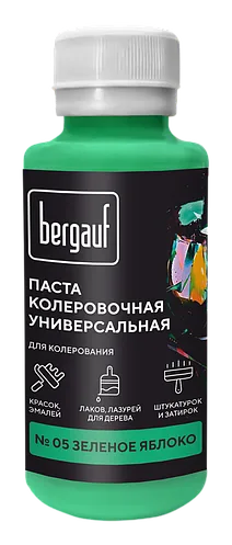 Бергауф, Паста колеровочная универсальная, "ЗЕЛЕНОЁ ЯБЛОКО" 0.1л