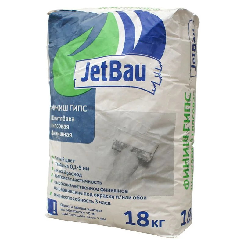Шпатлевка гипсовая финишная "ФИНИШ ГИПС" JetBau,18 кг (72)