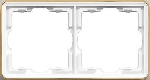 Рамка 2-я, с/у, Белый, серия SAKURA, (TEKLED Electric)200/20