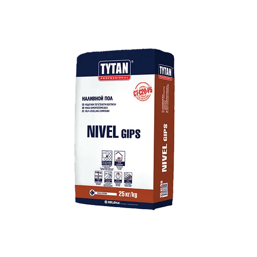 TYTAN NIVEL GIPS наливной пол, 25кг.