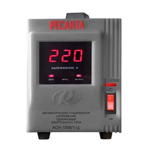 Стабилизатор напряжения РЕСАНТА АСН-1000/1-Ц Однофазный, Релейный