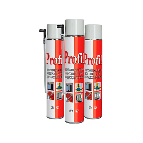 Монтажная пена Soudal Profil 65, 625 мл. Ручная, с трубочкой