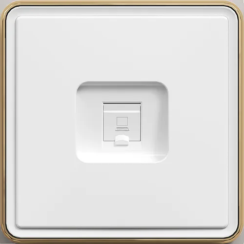 Розетка компьютер RJ45 CAT6, с/у, Белый, серия SAKURA, (TEKLED Electric)100/10