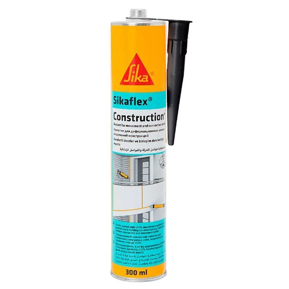 Полиуретановый герметик Sikaflex Constr.+ black C9014 0,3L KAK