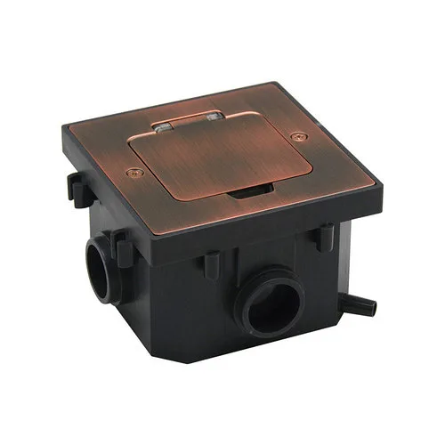 Shelbi SFW-2M-IP44-RC Напольный/настенный лючок 1 розетка 220В, IP44, красная медь