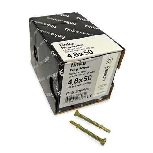 Шурупы (саморезы) флюгельные Finka Wing Screws 4,8x50 мм TX25 (200 шт)
