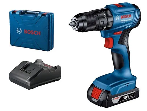 BOSCH GSB 185-LI Аккумуляторная ударная дрель-шуруповерт с бесщеточным двигателем с 1 аккумулятором 2.0 Ач