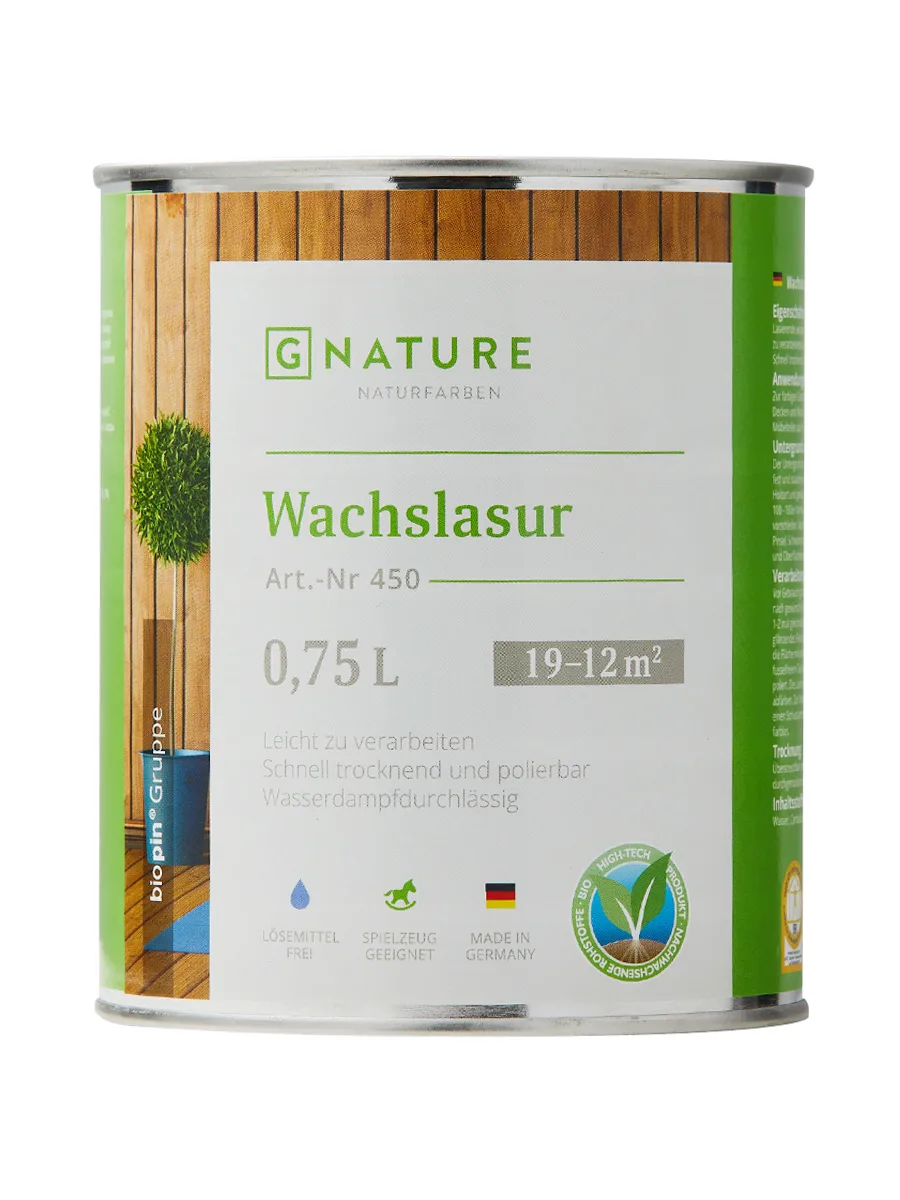 Воск-лазурь\450 Wachslasur Gnature, Германия