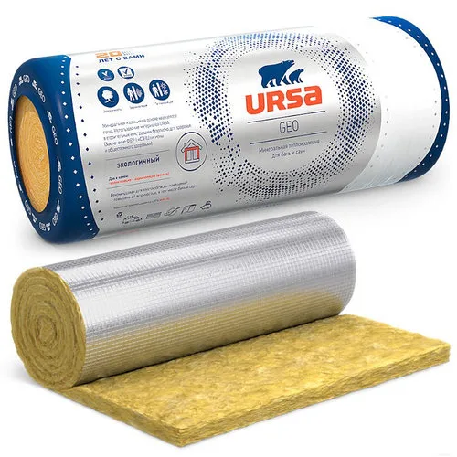 Стекловата URSA фольгированная 15 м2