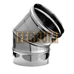 Колено Ferrum 430/0,5мм 45° Ф 120