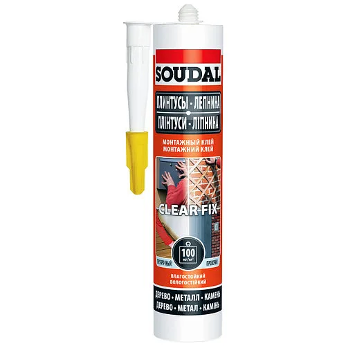 Монтажный клей Clear Fix, прозрачный, 12х280