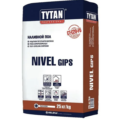 Пол наливной TYTAN NIVEL GIPS (25 кг)