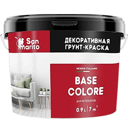Грунт-краска декоративная "San Marito Base Colore" 0,9 л