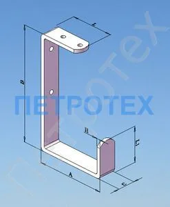 Держатель универсальный потолочный, белый, УДП2 Артикул: 623041500