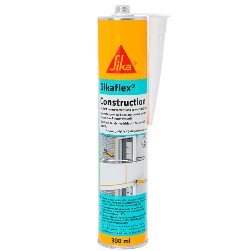 Полиуретановый герметик Sikaflex Constr.+ white C9014 0,3L KAK