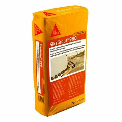 Безусадочная цементная смесь SikaGrout-980 (MasterFlow 980) 25 кг
