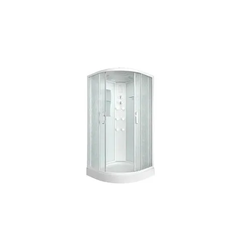 Душевая кабина 900х900х2150 ER 5709 P-C33 Низкий поддон, светлое стекло. (КНР)