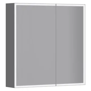 Зеркальный шкаф Jacob Delafon Parallel EB2293-NF, 60 см, LED подсветка, инфракрасный выключатель, цвет белый