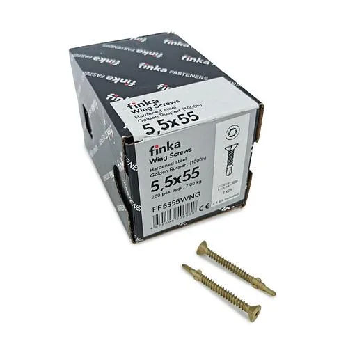 Шурупы (саморезы) флюгельные Finka Wing Screws 5,5x55 мм TX25 (200 шт)