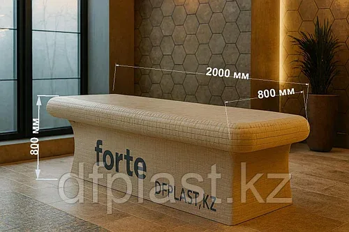Массажный стол Forte из пенополистирола с подогревом для хамама от 95000 м.пог