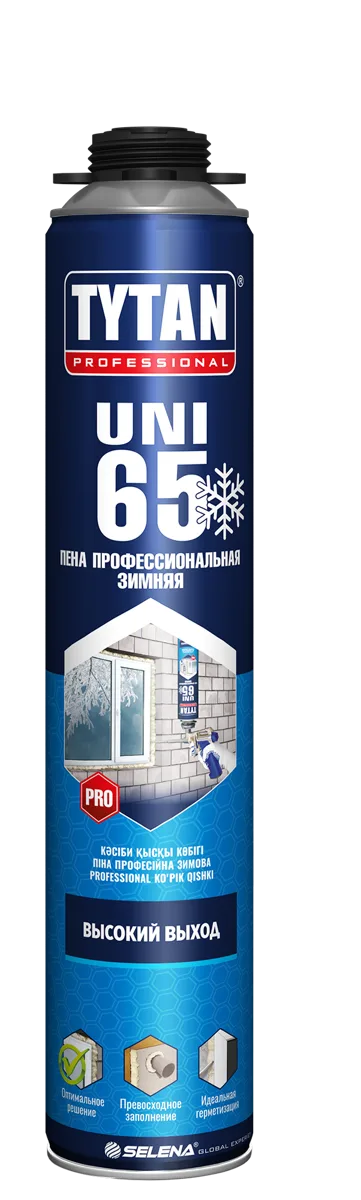 TYTAN пена ПРОФ ЗИМНЯЯ 65 UNI О2, -10°С (750 мл)