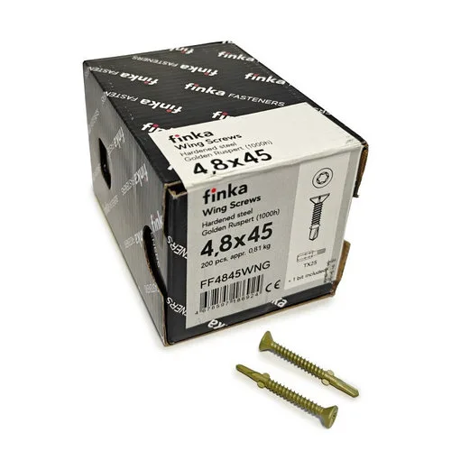 Шурупы (саморезы) флюгельные Finka Wing Screws 4,8x45 мм TX25 (200 шт)