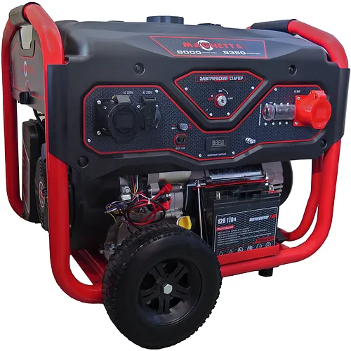 Бензиновый генератор MAGNETTA GFE11000D, 8 кВт, 220/380 В (1/3 фазы)
