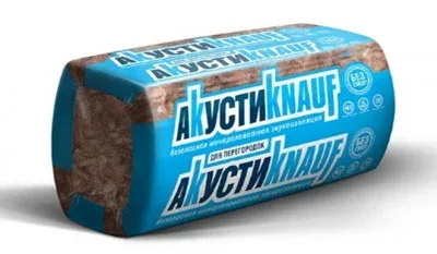 Утеплитель АкустиКнауф для перегородок AS-50*610*1230 (12м2) 32 пач