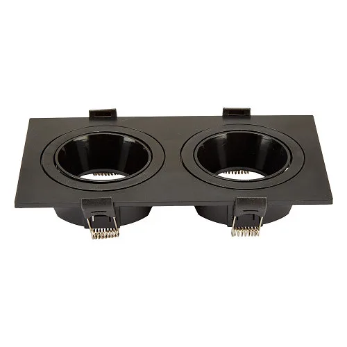 Св-к SY5572S-2 SQUARE GU10 BLACK  без лампы