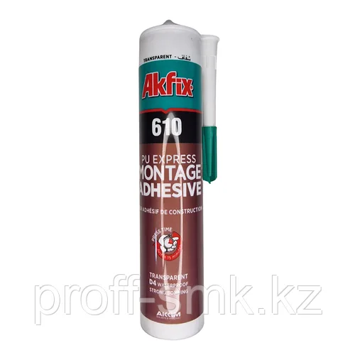 Полиуретановый монтажный клей Akfix 610, прозрачный, SEO1
