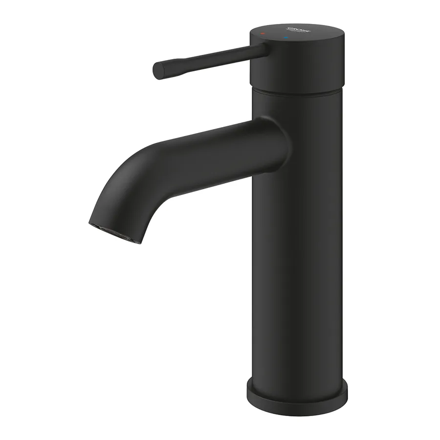 Смеситель Grohe для раковины однорычажный Essence 24172KF1. Чёрный матовый