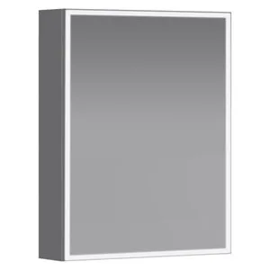 Зеркальный шкаф Jacob Delafon Parallel EB2294-NF, 50 см, LED подсветка, инфракрасный выключатель, цвет белый
