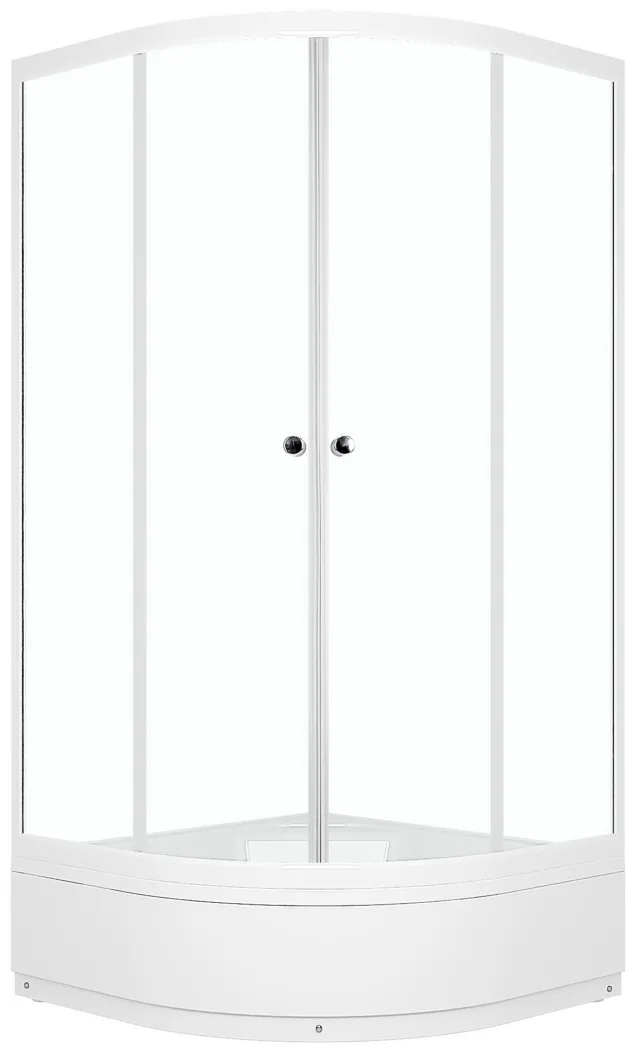 Душевое ограждение Domani-Spa Delight 99 mid, (90*90*195) прозр.стекло, со СРЕДНИМ ПОДДОНОМ