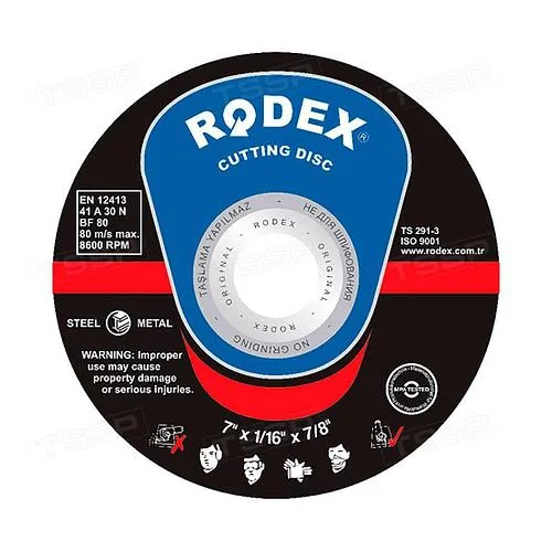 Диск отрезной по металлу Rodex 230*1,6