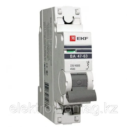 Модульный автоматический выключатель ВА 47-63, 1P 25А (C) EKF PROxima