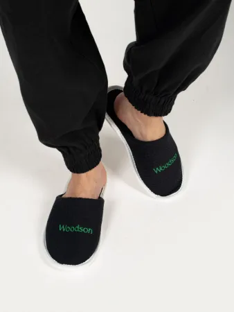 Тапочки Woodson, вафельные с закрытым мысом